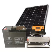 Kit De Energia Solar Panel 50w  Regulador Bateria E Inversor