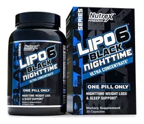 Nutrex Lipo 6 Black Night Time Ultra Concentrado (30 Caps) Sabor Neutro