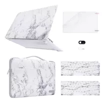 Funda Para Macbook Air 13 (a2337 Y Mas), Con Carcasa/marmol