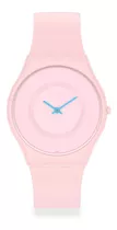 Swatch Reloj Pulsera Caricia Rosa Movimiento Cuarzo