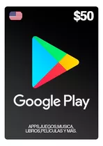 Tarjeta Digital Google Play 50usd Region Usa