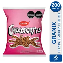 Cereal Granix Chocofortys Chocolate Copos Arroz Crocante X6