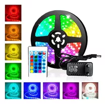 Fita Led 5050 Rgb Colorida 5mt 16 Cores + Fonte + Controle