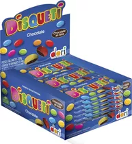 1 Display Chocolate Confete Colorido Disqueti - 18 Un X 40g