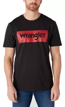 Polera Wrangler Hombre Logo Tee Faded Black