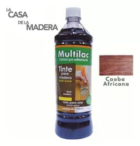 Tinta Para Madera Color Caoba Africana Multilac Base Agua 1l