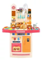 Cozinha Infantil Completa Portátil Com Som E Luz Interativo