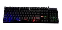 Teclado Gamer Semi-mecanico Com Led Rgb Pc Usb Led Iluminado