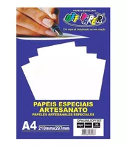 Papel Opaline 240g Branco A4 Offset Especial 50 Folhas 