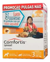 Antipulgas Comfortis 270 Mg Cães/gatos 3 Unid. - Original 