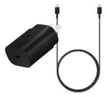 Combo Adaptador 25w + Cable Tipo C A Tipo C Samsung Original