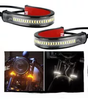 Direccionales Para Moto Tira Led Secuencial  2pz Universal