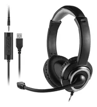 Fone Headset Com Microfone, P3 E Usb, Preto, Ph427