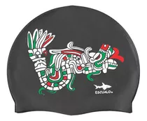 Gorra Natacion Adulto Modelo Quetzal 3 - Escualo Color Negro Talla Unitalla Diseño De La Tela Silicon