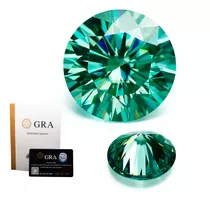 Gema Moissanite Redonda 5mm (0.5ct) Esmeralda C/certificado