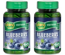 Kit 2 - Blueberry Puro Unilife Mirtilo 60 Cápsulas 500mg