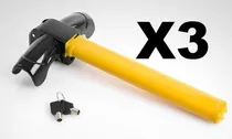 X3 Traba Volante Candado Antirrobo Acero + Llave Seguridad
