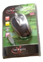 Mouse Óptico Marca Integris Windows Usb Com Fio 