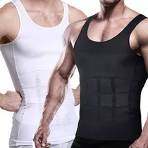 Set X2 Faja Polera Reductora Hombre Poleras Compresion Reduc