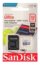 Memoria Microsd Sandisk Ultra 32 Gb Sdhc Uhs-i 100mb/s