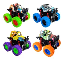 Kit 2 Carrinho Monster Truck Fricção Color Pick Up Hip Hot