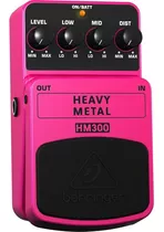 Behringer Hm-300 Heavy Metal Pedal Guitarra Color Rosa