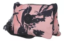 Estuche Bolsa Calidad Kipling Doble - Flor Negra