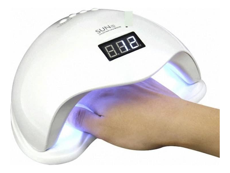 Maquina Uv Uñas Lampara Led De Manicura 48w Lampara Uv 1078 Color Blanco