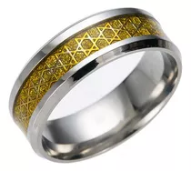 Anillo Con Estrella De David De Seis Puntas Para Hombre, De