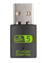 Adaptador Para Pc Usb 2x1 Receptor 600mb 5g Wifi + Bluetooth