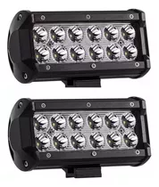 Pack 2 Foco Led 36w Barra Neblinero Auto 12 Led /q057