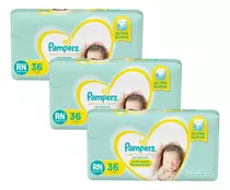 3 Packs Pampers Premium Care Rn X 36 Unid.