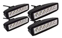 X4 Barra Luces Foco Neblinero Led 18w Auto Moto Caminoneta