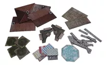 Kit Tiles Objetos Cenário Cidade D&d - Boardgame / Rpg 