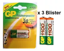Pilas Recargables Gp Triple Aaa 1100 Mah Batería Pack X 6