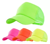 Gorra Visera Trucker Cap Fluo Fluor Cotillon Sublimar Gorro