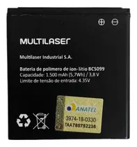 Bateria Bcs099 Original Fgrátis Para Multilaser E Lite P9099