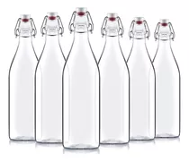 Giara Swing Top Bottles 33 Â Oz1 Litro Paquete De 6 Re...