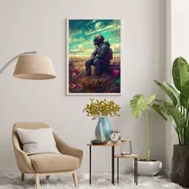 Quadro Decorativo P/ Sala Luxo Perdido No Espaço 90x60cm