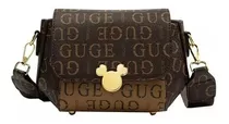 Cartera Petra De Cuero Pu Mickey Disney Súper Elegante