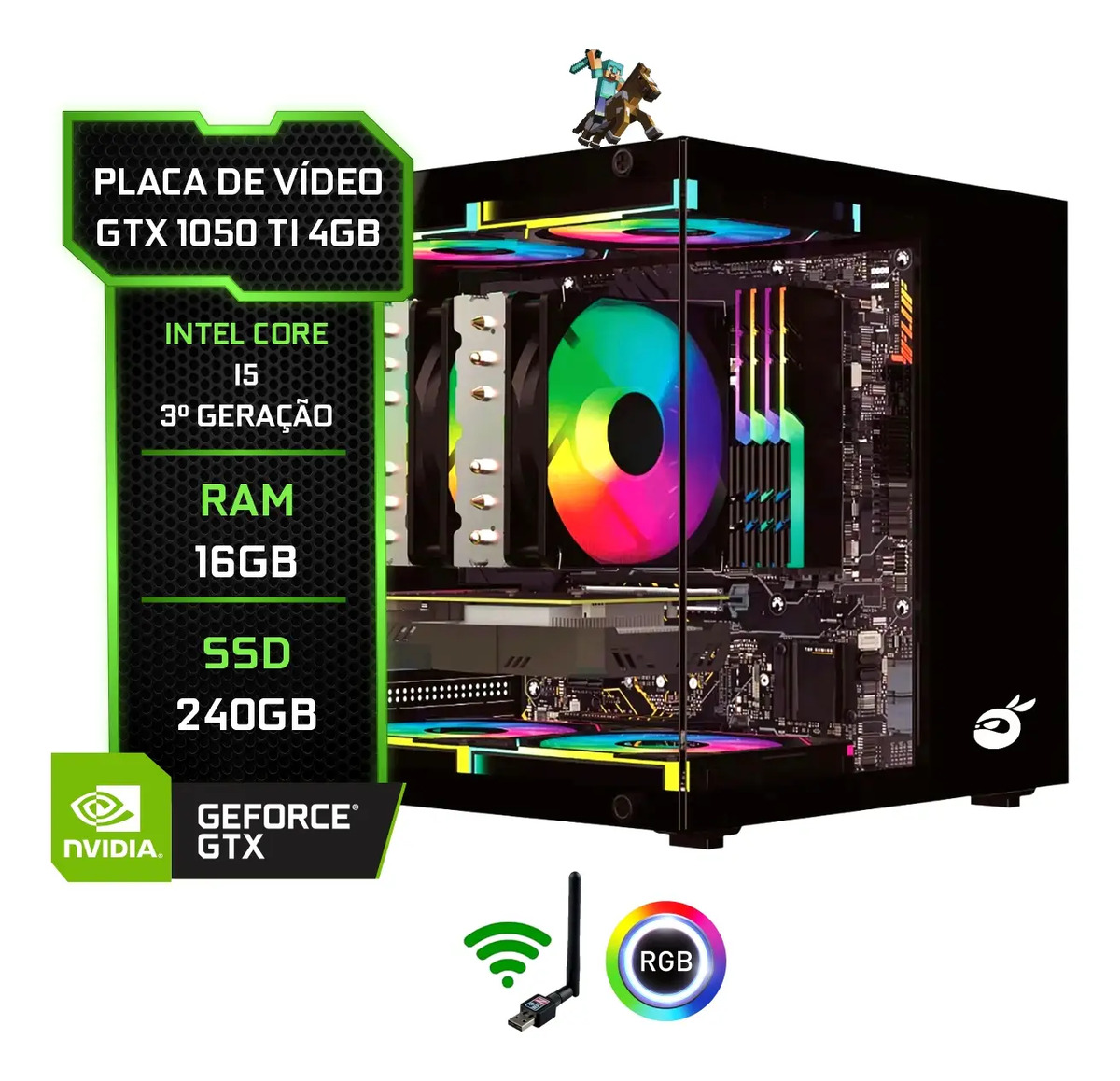 Pc Gamer I7 7700 Gtx 1050 Ti | Mercado Livre