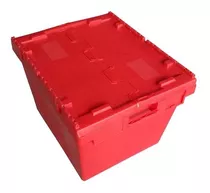 Cajón Logistico Rojo Caja Plástica Organizadora Apilable