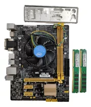 Kit Upgrade Placa Mãe Asus H81ma-br + Intel G3260+ 8 Gb Ddr3