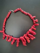 Vendo Collar De Coral Rojo Genuino 