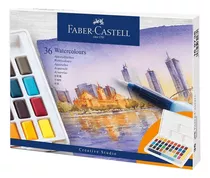 Acuarelas Faber Castell  Estuche X 36 Colores + Pincel