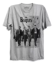 Camiseta - The Beatles - Cinza Mescla