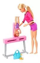 Barbie Gimnasta Muñeca Entrenadora De Gimnasia Mattel 