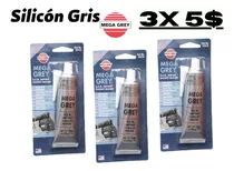 Silicon Gris Mega Grey Resistente Para Altas Temperaturas X3