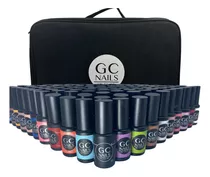 Kit 50 Belcolor Gel Semipermanente + Maletin. Uñas. Gc Nails Color Variado