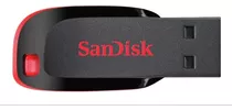 Pendrive Sandisk Cruzer Blade 128gb 2.0 Original C/ Nfe 
